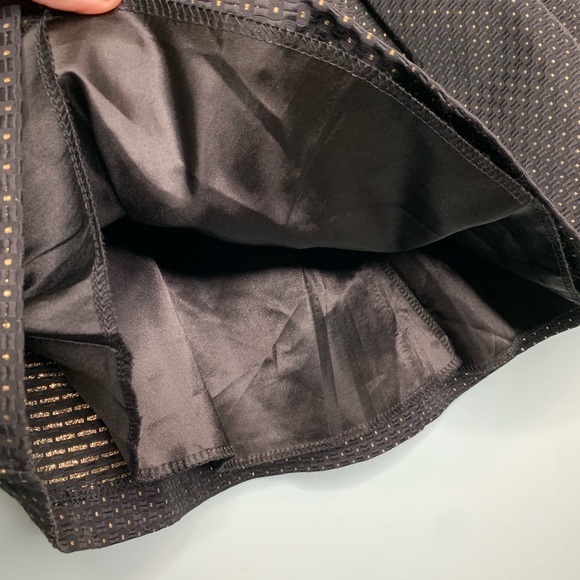 Soprano Metallic Dot Textured Skater Skirt - Picture 6 of 8